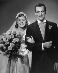Vintage wedding couple