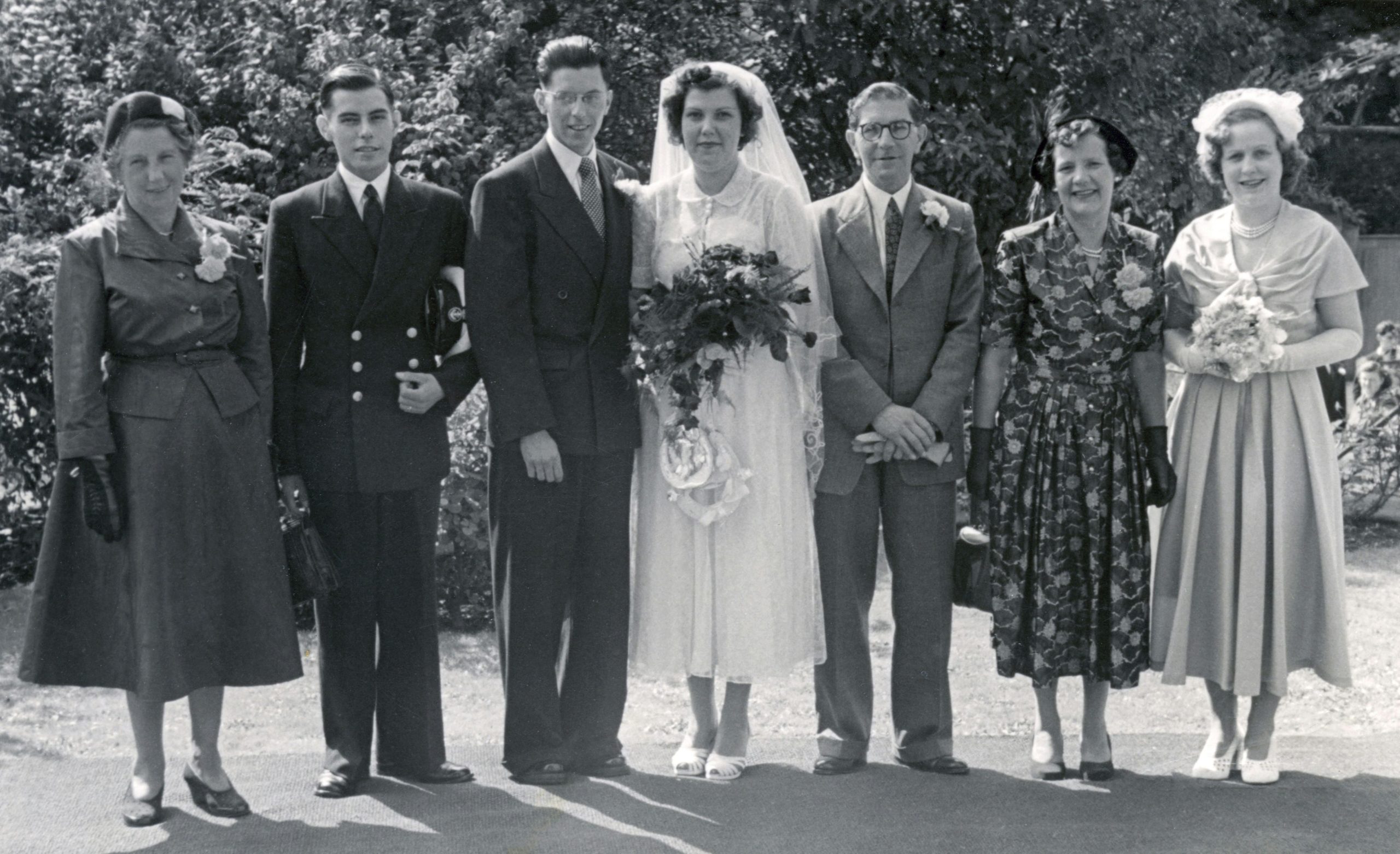 Vintage wedding photo